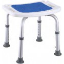 Silla almohadillada regulable en altura.