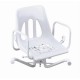 Silla giratoria de acero para baño