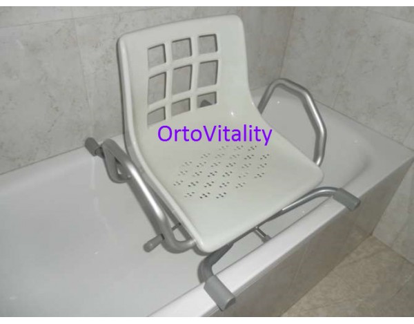 Silla giratoria de aluminio para baño Orthoprim