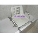 Silla giratoria de aluminio para baño Orthoprim
