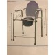 Silla Wc con tapa y reposabrazos