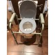 Silla Wc con tapa y reposabrazos