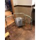 Silla Wc con tapa y reposabrazos