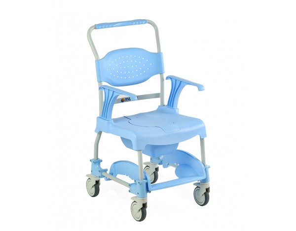 Silla de baño e inodoro con ruedas