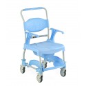 Silla de baño e inodoro con ruedas