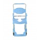 Silla de baño e inodoro con ruedas