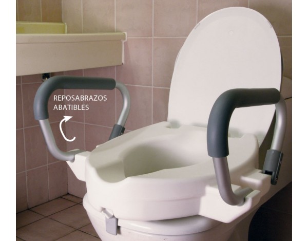 Alza WC con Reposabrazos abatibles